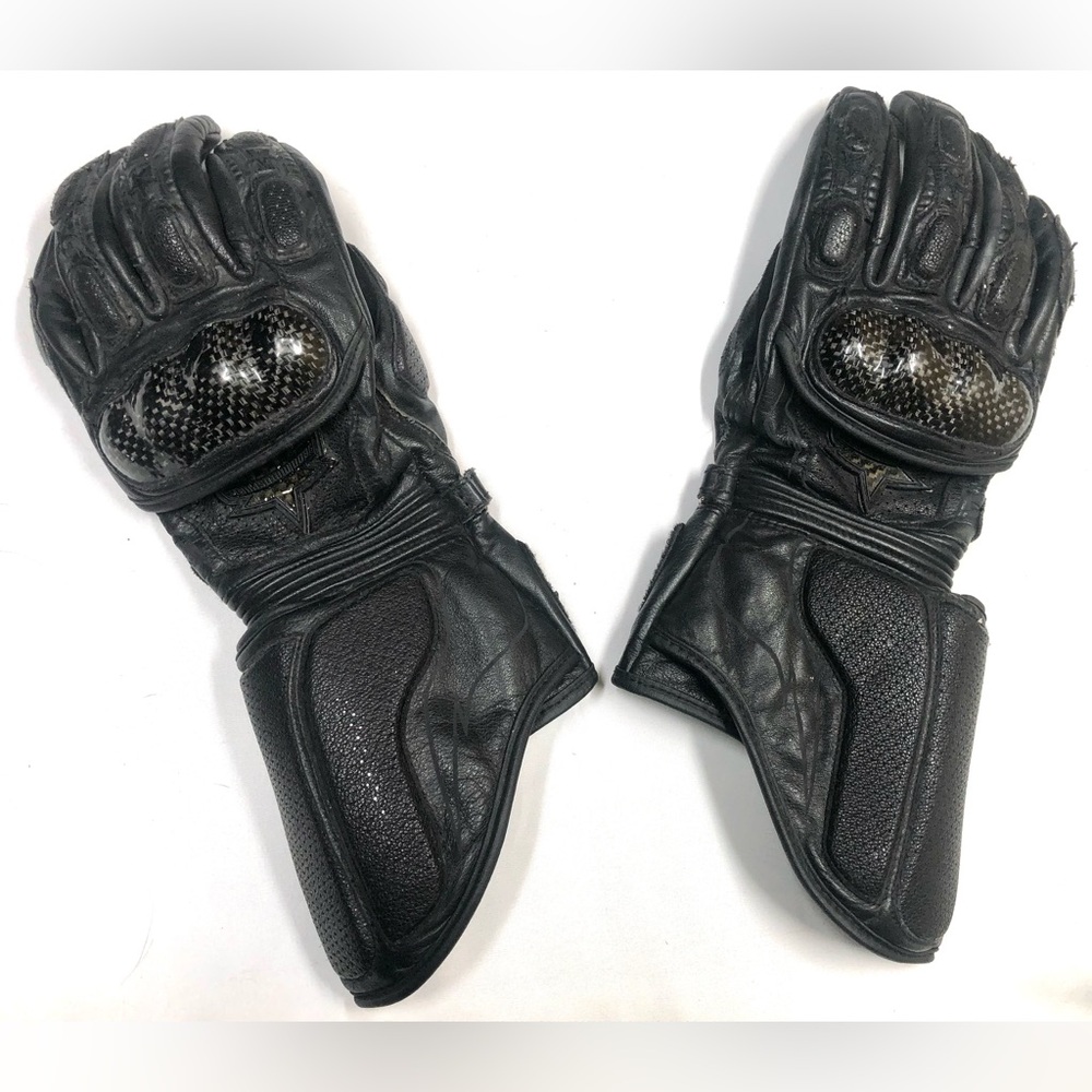 Icon Motosports Top Quality Gloves Black Moto Motorcycle Sz L